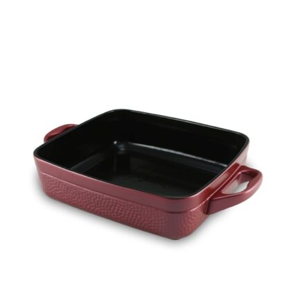 Assadeira Retangular Martelada 25,0 x 22,0cm x 7,0cm 2,0 Litros - Rose Gold