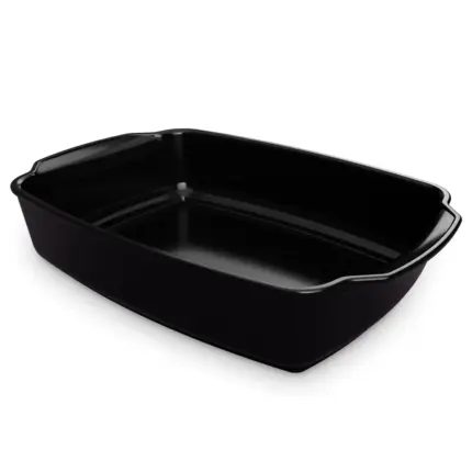 Assadeira Gusto Ceraflame Retangular  31x24x7,5cm 3500ml - Preto