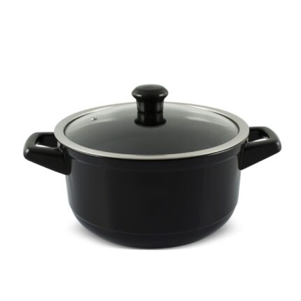 Caçarola Ceraflame Duo 24cm 4300ml - Preto
