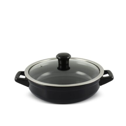 Caçarola Ceraflame Buffet Duo 24cm 1,9 Litros - Preto