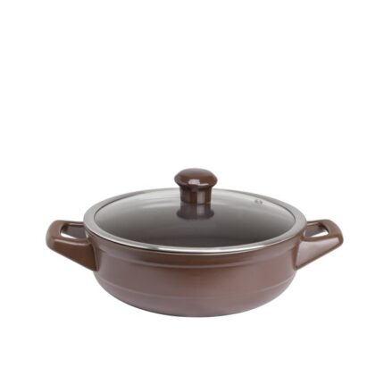Caçarola Ceraflame Buffet Duo 24cm 1,9 Litros - Chocolate