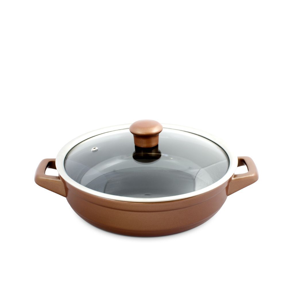 C10839423-Cacarola-Buffet-Duo-24-Cobre-1.jpg Caçarola Ceraflame Buffet Duo 28cm 2,5 Litros - Cobre - Imagem 1