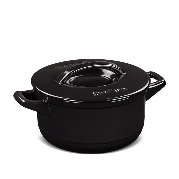 C1423181-1.jpg Caçarola Ceraflame Duo+ 24cm 4,3 Litros - Preto - Imagem 1