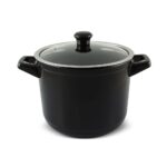 Caçarola  Ceraflame Alta Duo 24cm 7 Litros - Preto