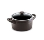 Caçarola Ceraflame Martelada 28cm 9500ML  - Chocolate (Glass)