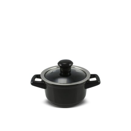 Caçarola Pequena Ceraflame Duo 14cm 900ml - Preto