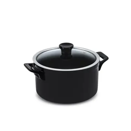 Caçarola Ceraflame Clear  20cm 3000ML Preto (Indução)