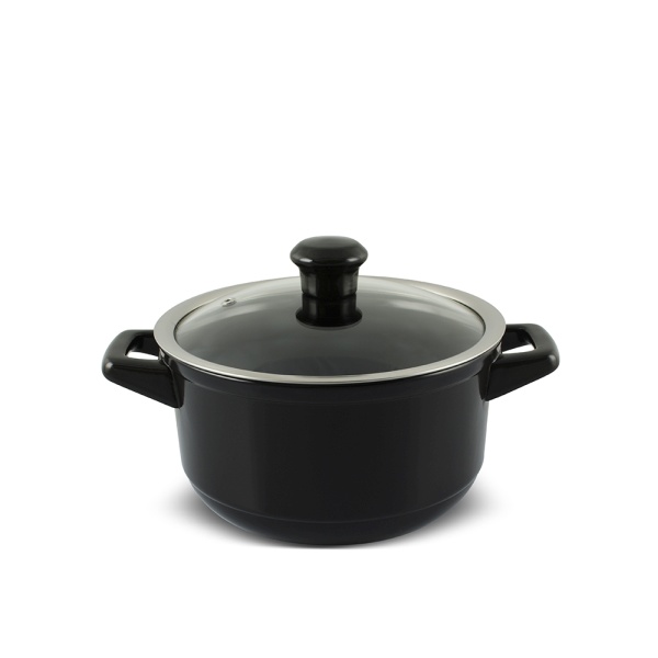 C983141-1.jpg Caçarola Ceraflame Duo 20cm 2500ml - Preto - Imagem 1