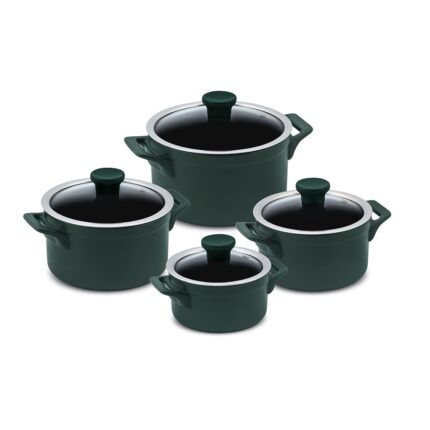 Jogo De Panelas De Cerâmica Ceraflame Clear 4 Peças  - Matte