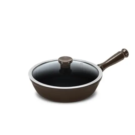 Frigideira Ceraflame Clear 24cm 1800ML - Chocolate (Indução)