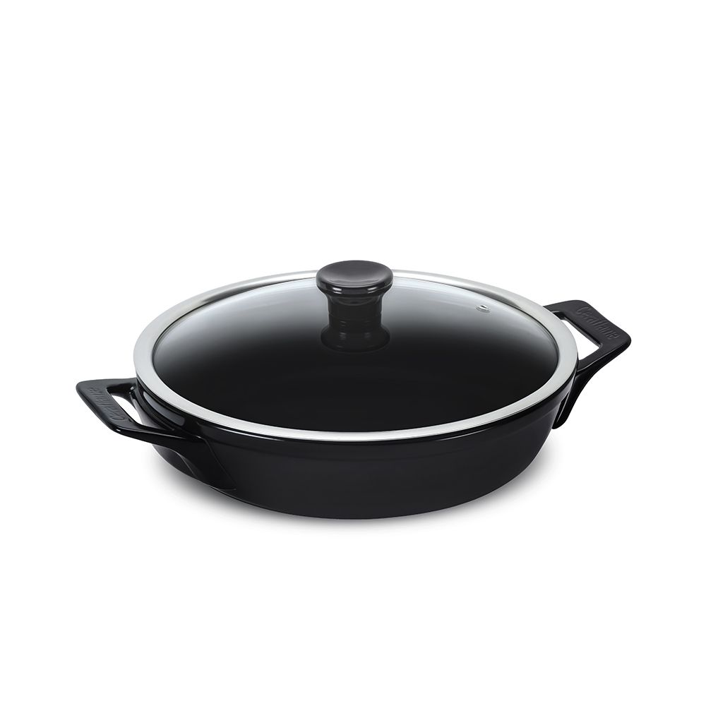 F4831141-FRIGIDEIRA-CLEAR-28CM-COM-ALCA-2500ML-PRETA.jpg Frigideira Ceraflame Clear 28cm com alça 2500ml - Preto (Indução) - Imagem 1