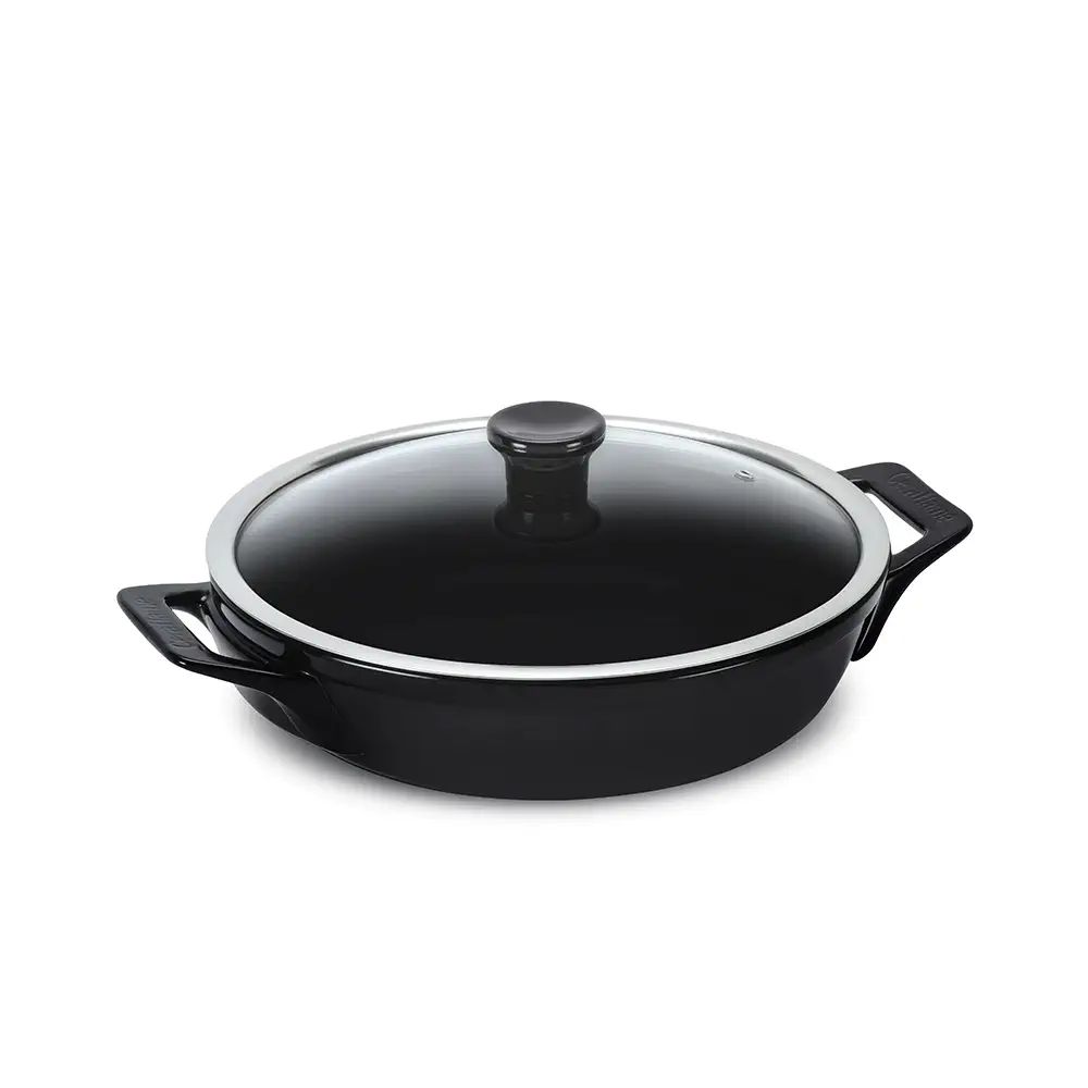 F4831141-FRIGIDEIRA-CLEAR-28CM-COM-ALCA-2500ML-PRETA.webp Frigideira com Alças Ceraflame Clear 28cm 2500ML - Preto (Indução) - Imagem 1