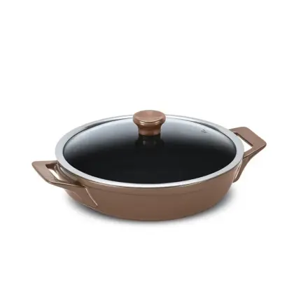 Frigideira com Alças Ceraflame Clear 28cm 2500ML - Cobre (Indução)