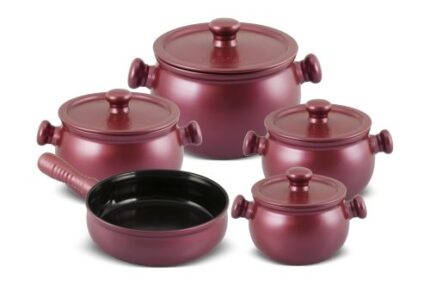 Jogo De Panelas De Cerâmica Ceraflame Premiere+ 5 Pcs - Rose Gold