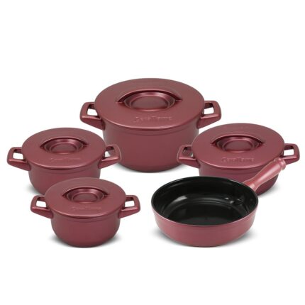 Jogo De Panelas De Cerâmica Ceraflame Duo+ (Smart) 5 peças - Rose Gold