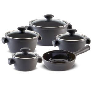 J607444-4.jpg Jogo De Panelas De Cerâmica Ceraflame Chef 5 Pcs - Grafite - Imagem 1