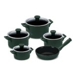 Jogo De Panelas De Cerâmica Ceraflame Clear 5 Pcs Matte