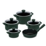 Jogo De Panelas De Cerâmica Ceraflame Clear 5 Pcs Matte