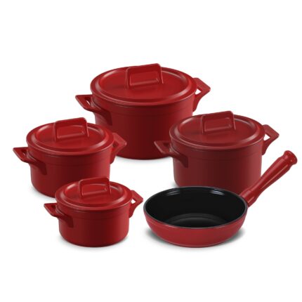 Jogo De Panelas De Cerâmica Ceraflame Clear+ 5 Pcs - Pomodoro
