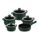 Jogo De Panelas De Cerâmica Ceraflame Twist 5 Pcs (indução)- Matte