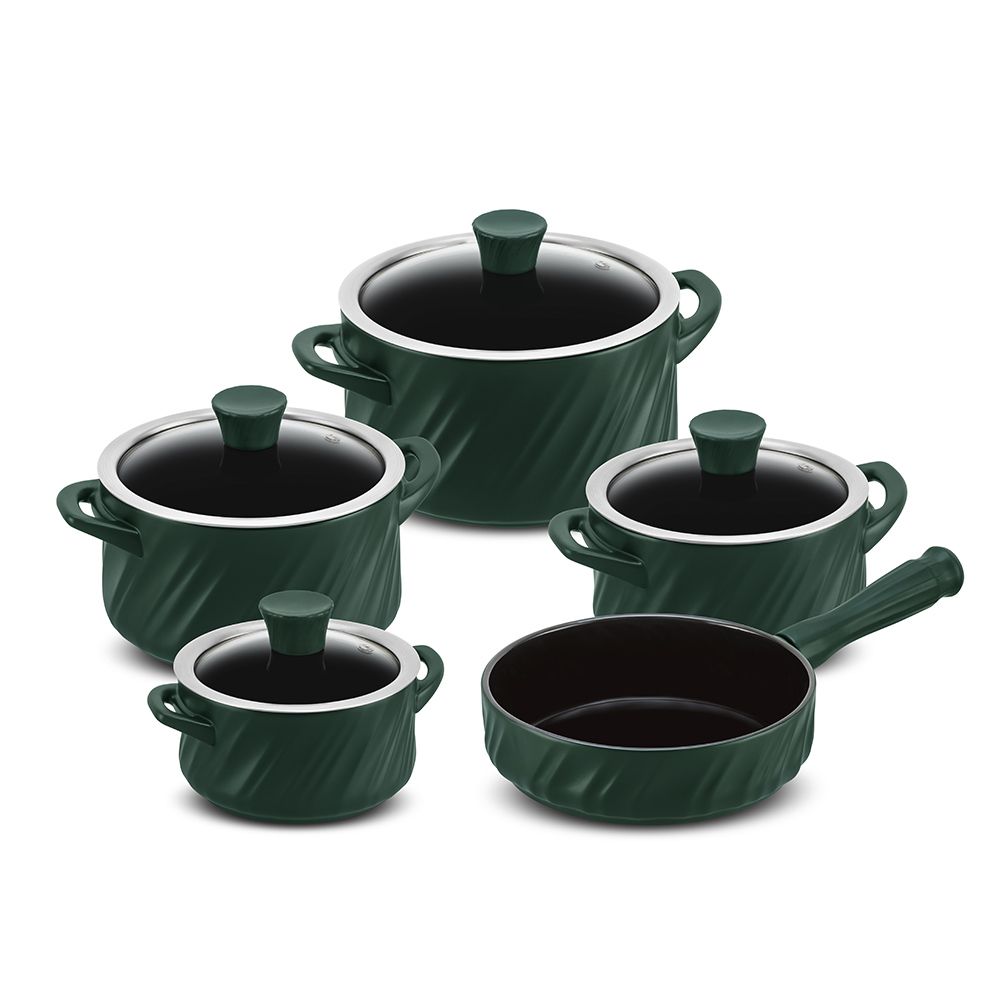 J627343-CONJUNTO-TWIST-5-PCS-MATTE.jpg Jogo De Panelas De Cerâmica Ceraflame Twist 5 Pcs (indução)- Matte - Imagem 1