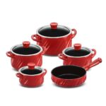 Jogo De Panelas De Cerâmica Ceraflame Twist 5 Pcs - Pomodoro