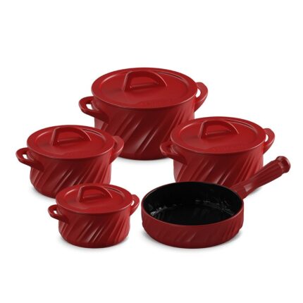 Jogo De Panelas De Cerâmica Ceraflame Twist+ 5 Pcs (indução) - Pomodoro