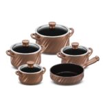 Jogo De Panelas De Cerâmica Ceraflame Twist 5 Pcs - Cobre