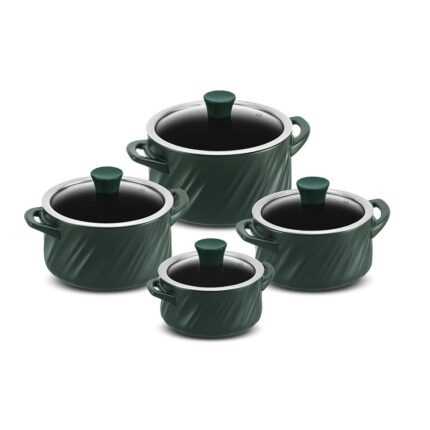 Jogo De Panelas De Cerâmica Ceraflame Twist 4 Peças - Matte