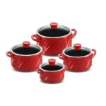 Jogo De Panelas De Cerâmica Ceraflame Twist 4 Peças - Pomodoro