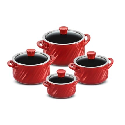 Jogo De Panelas De Cerâmica Ceraflame Twist 4 Peças - Pomodoro