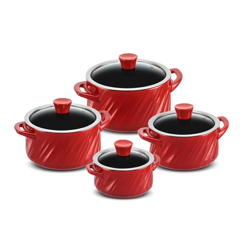 J643646-CONJUNTO-TWIST-4-PCS-POMODORO.jpg Jogo De Panelas De Cerâmica Ceraflame Twist 4 Peças - Pomodoro - Imagem 1