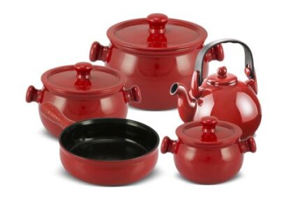 Jogo De Panelas De Cerâmica Ceraflame Premiere+ (Colonial) 5 Pcs - Pomodoro