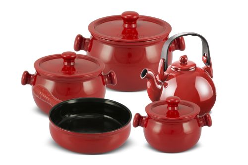 J704686-4.jpg Jogo De Panelas De Cerâmica Ceraflame Premiere+ (Colonial) 5 Pcs - Pomodoro - Imagem 1