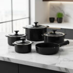 Jogo de Panelas Ceraflame Slim 5 Peças - Preto - Imagem 4