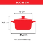 Jogo De Panelas De Cerâmica Ceraflame Duo (Smart) 5 peças - Chocolate - Imagem 4