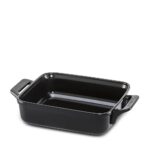 Assadeira Clear Ceraflame  Retangular 25x22cm com Alça 2000ml - Preto