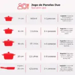 Jogo De Panelas De Cerâmica Ceraflame Duo (Smart) 5 peças - Baunilha - Imagem 9