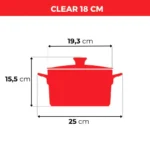 Jogo De Panelas De Cerâmica Ceraflame Clear+ 5 Pcs - Cobre - Imagem 5