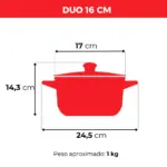 Jogo De Panelas De Cerâmica Ceraflame Duo (Smart) 5 peças - Cobre - Imagem 4