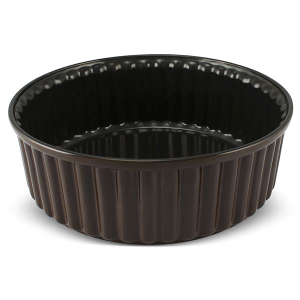 06828a1f5a1e73ae46d617f99d1debe9-1.jpg Forma Ceraflame Para Sufle 22cm 2000ml - Chocolate - Imagem 1