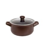 Caçarola Ceraflame Duo 22cm 3200ml - Chocolate