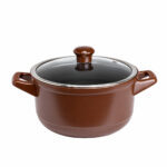 Caçarola Ceraflame Duo 24cm 4300ml - Chocolate
